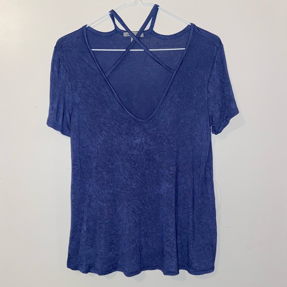 Charlotte Russe blue short sleeve top
